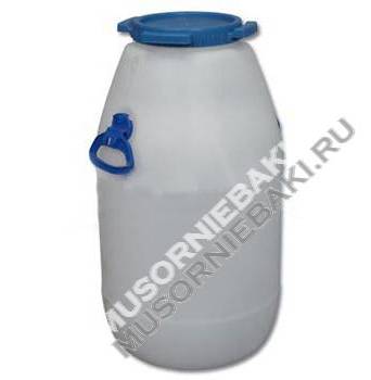 Пластиковый бидон пищевой с резьбовой крышкой 60л., ББП60п